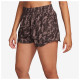 Nike Γυναικείο σορτς One Dri-FIT High-Waisted Brief-Lined 3" Printed Shorts